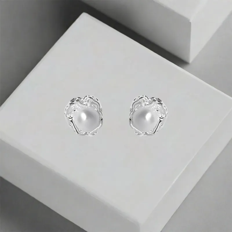 QIANFANGDAHUANGYE Alloy Stud Earrings Women's-4