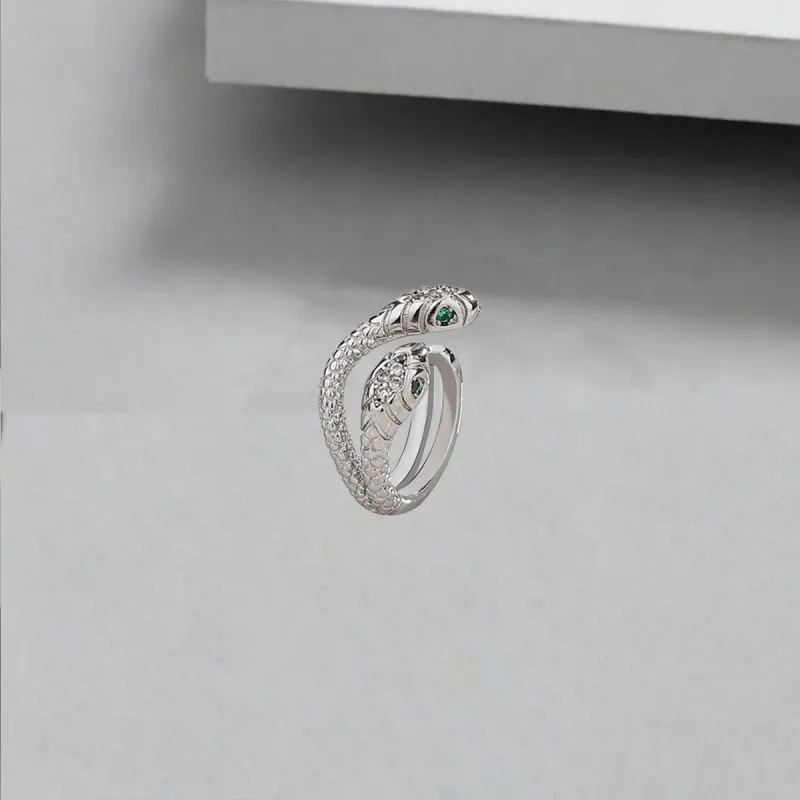 QIANFANGDAHUANGYE Zircon Clip-On Earrings Unisex-3