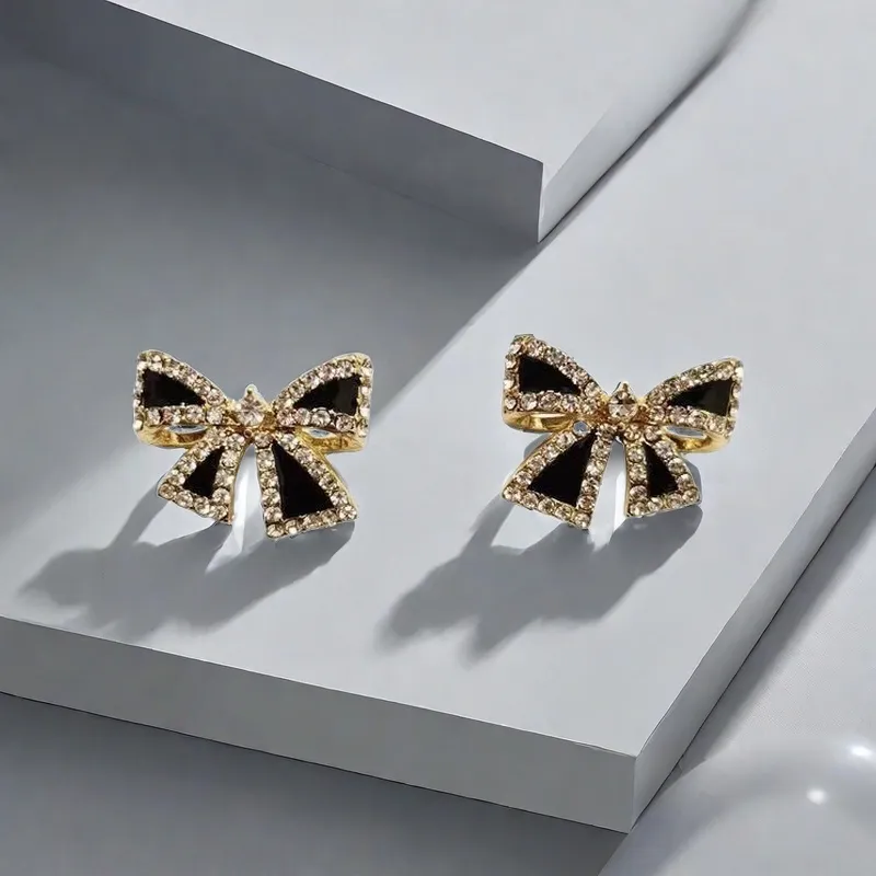 QIANFANGDAHUANGYE Zircon Stud Earrings Women's-2
