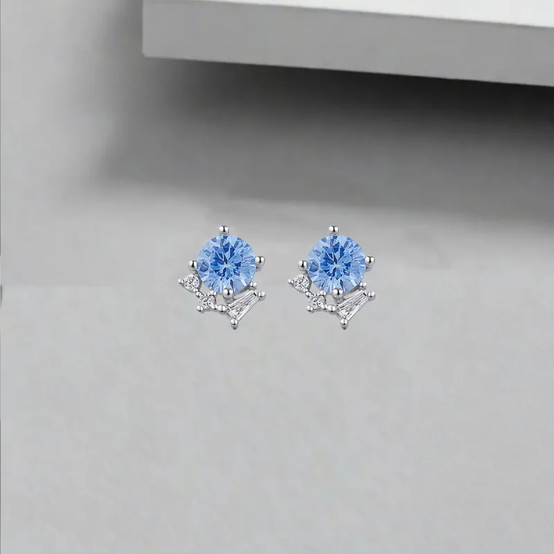 QIANFANGDAHUANGYE S925 Silver Alloy With Zircon Stud Earrings Women's-4