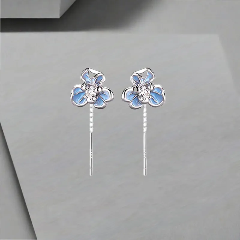 QIANFANGDAHUANGYE Titanium Steel Drop Earrings Women's-3