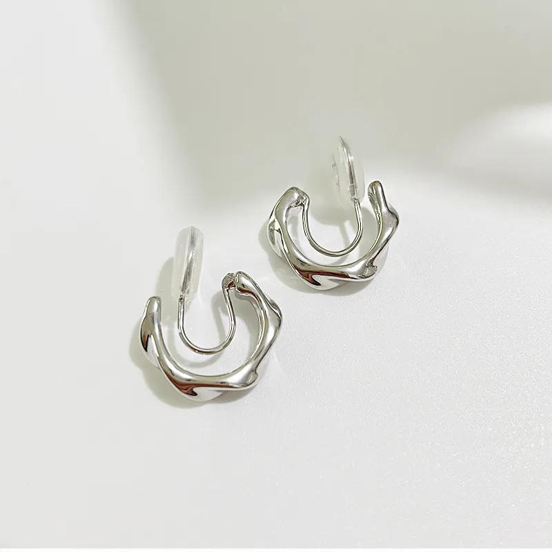 QIANFANGDAHUANGYE Alloy Clip On Earrings Unisex-2