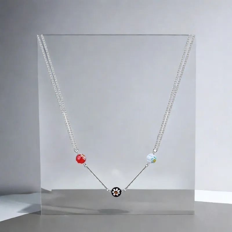QIANFANGDAHUANGYE Titanium Steel Necklaces Women's-2