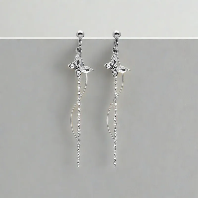 QIANFANGDAHUANGYE S925 Silver Stud Earrings Women's-4