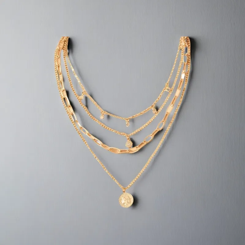 QIANFANGDAHUANGYE Alloy Necklaces Women's-2