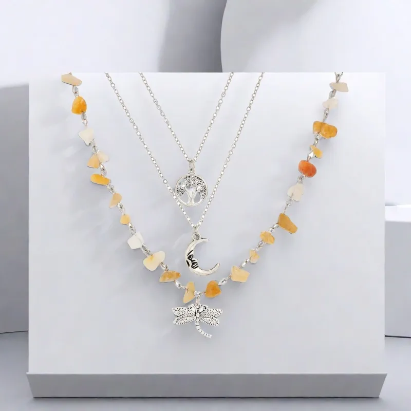 QIANFANGDAHUANGYE Stones Necklaces Women's-4