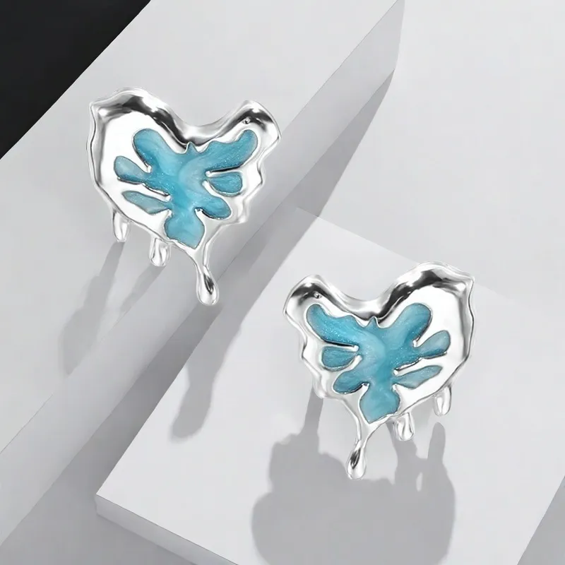 QIANFANGDAHUANGYE Alloy Stud Earrings Women's-2