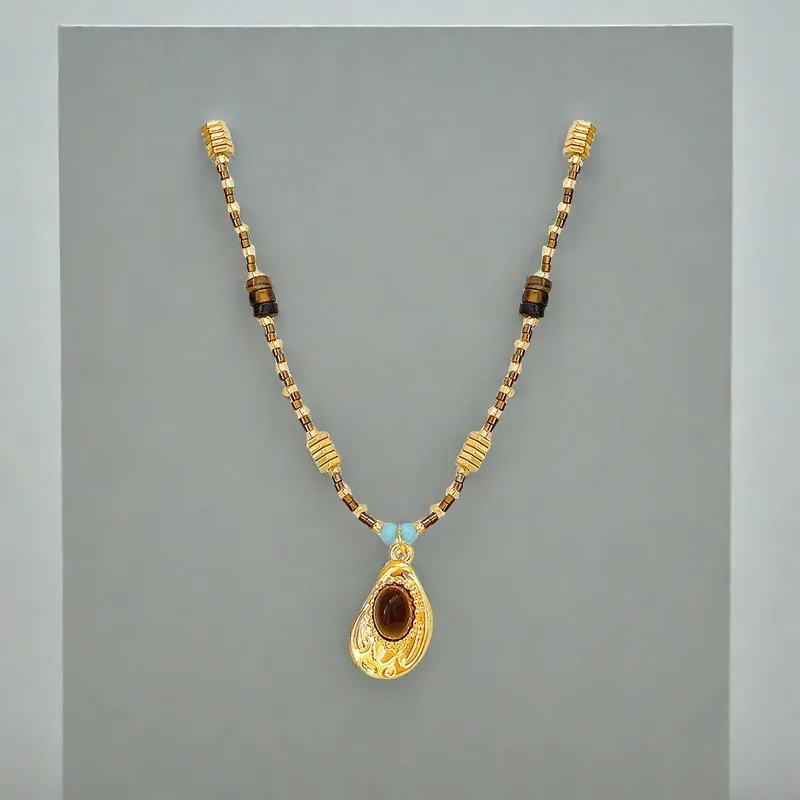 QIANFANGDAHUANGYE Alloy/Resin Necklaces Women's-5