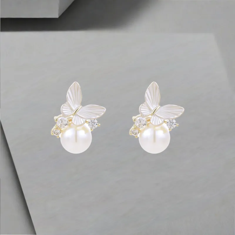 QIANFANGDAHUANGYE Alloy Stud Earrings Women's-5