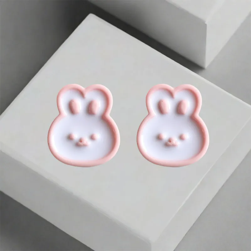 QIANFANGDAHUANGYE Oil Drip Stud Earrings Women's-4