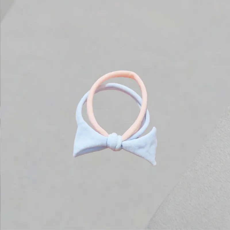 QIANFANGDAHUANGYE Cotton Linen Blend Hair Tie Women's-5