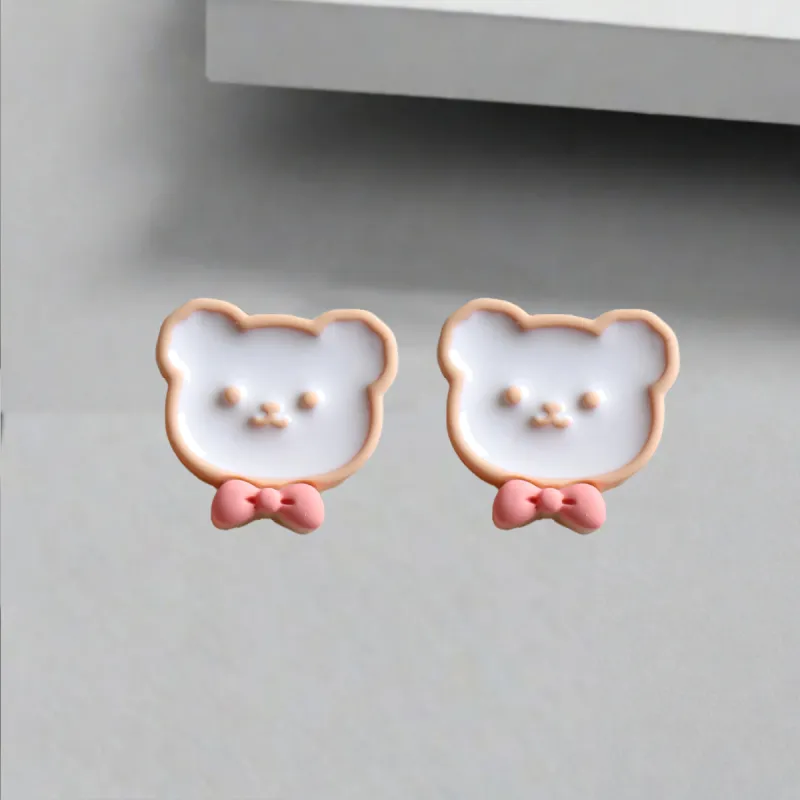 QIANFANGDAHUANGYE Oil Drip Stud Earrings Women's-5