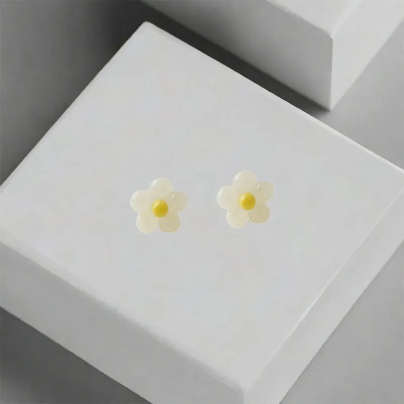 QIANFANGDAHUANGYE Resin Stud Earrings Women's-2
