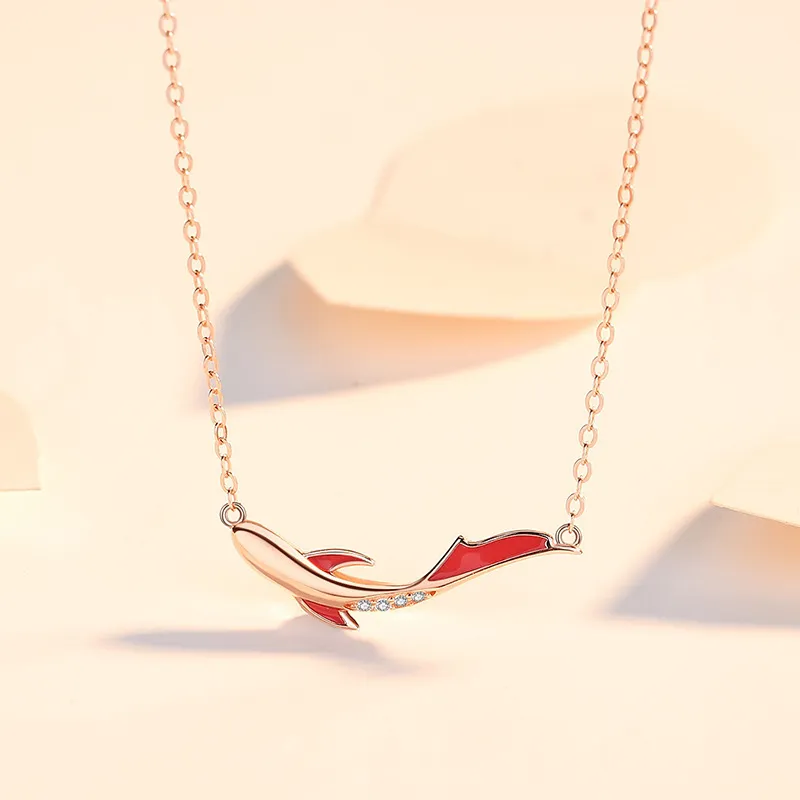 QIANFANGDAHUANGYE Zircon Necklaces Women's-2