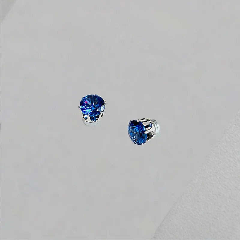 QIANFANGDAHUANGYE Zircon Clip On Earrings Unisex-4