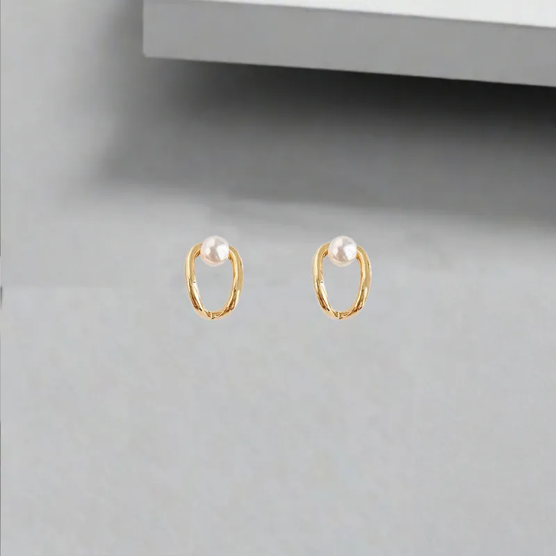 QIANFANGDAHUANGYE Alloy Stud Earrings Women's-3
