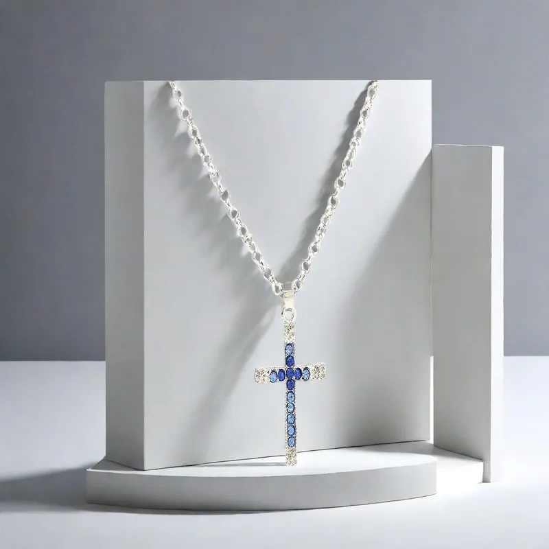 QIANFANGDAHUANGYE Alloy Zircon Necklaces Unisex-3