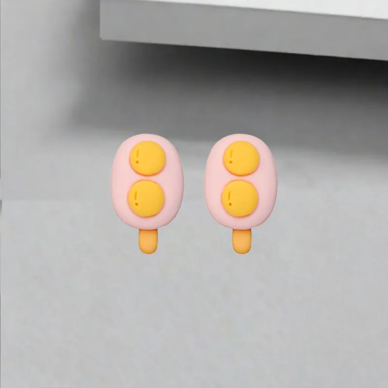 QIANFANGDAHUANGYE Resin Stud Earrings Women's-3