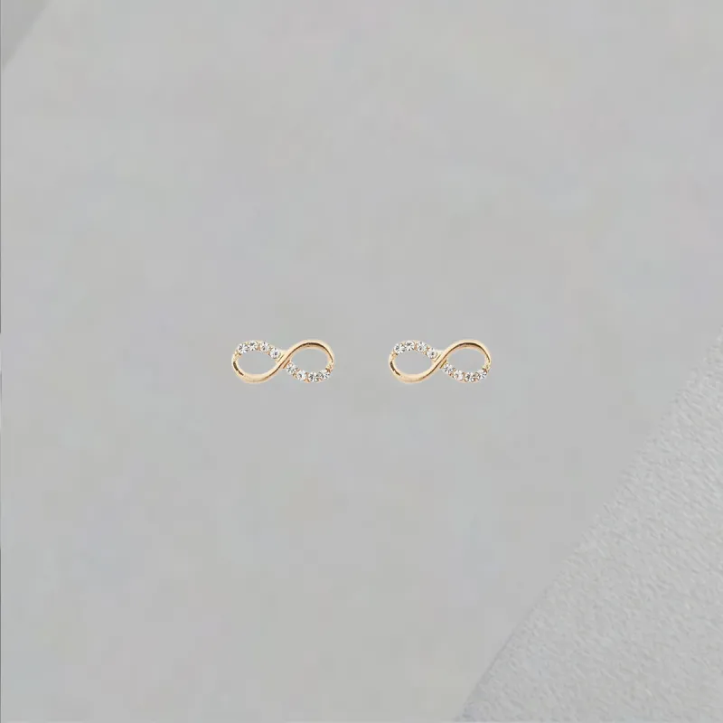 QIANFANGDAHUANGYE Zircon Stud Earrings Women's-5