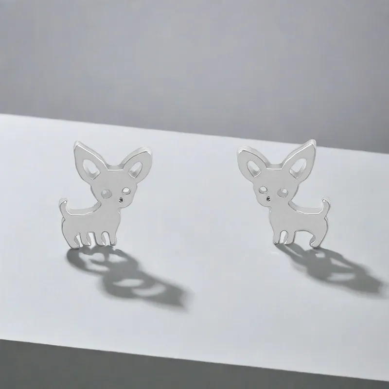 QIANFANGDAHUANGYE S925 Silver Stud Earrings Women's-4