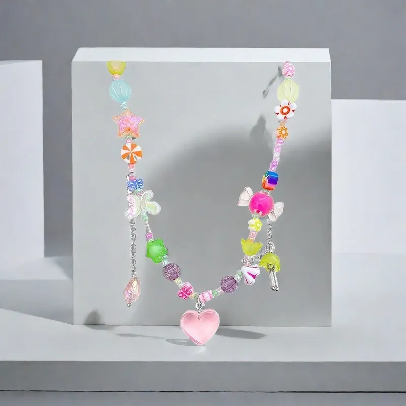 QIANFANGDAHUANGYE Alloy/Resin Necklaces Women's-5