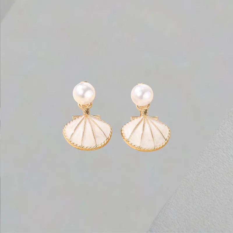QIANFANGDAHUANGYE Oil Drip Earrings Women's-5