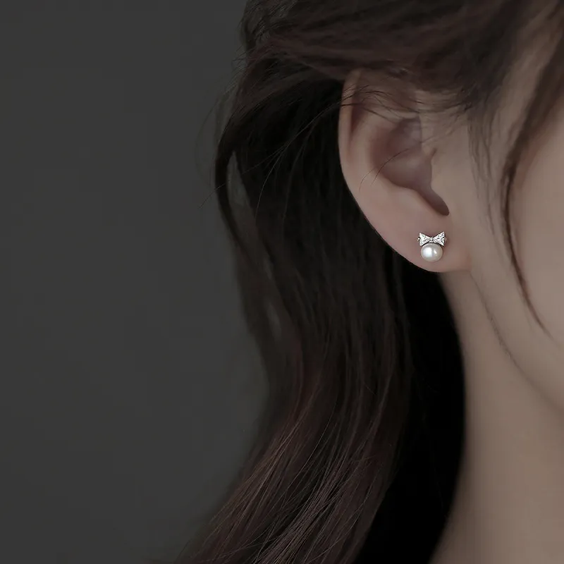 QIANFANGDAHUANGYE Zircon Stud Earrings Women's-1