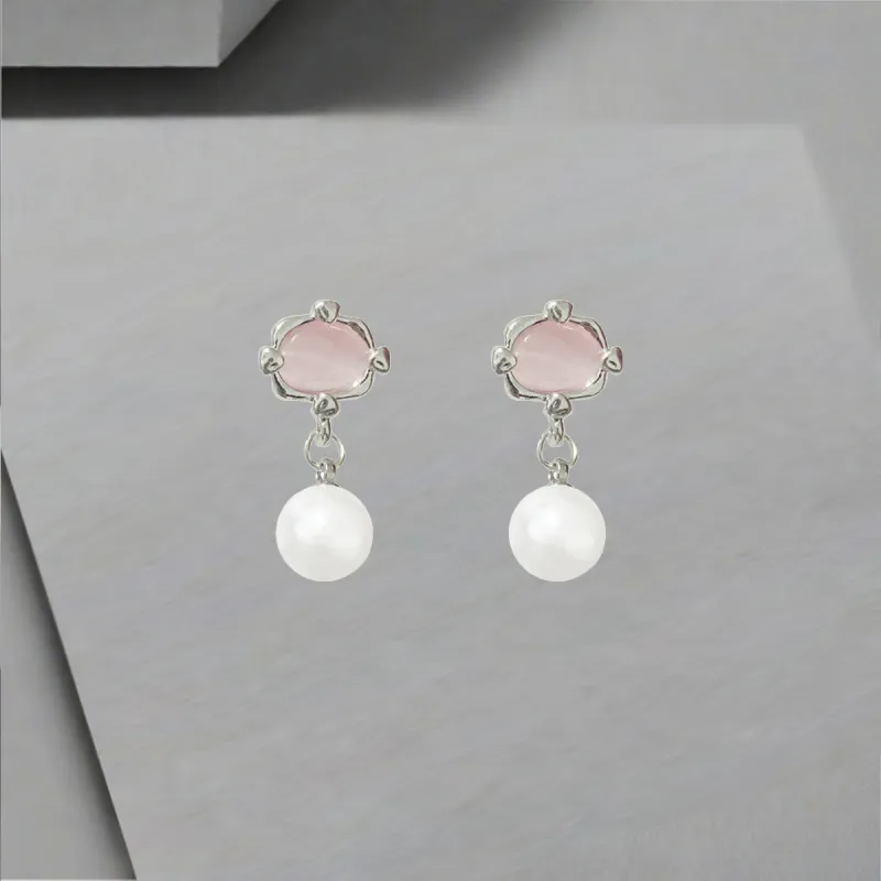 QIANFANGDAHUANGYE Zircon Earrings Women's-4