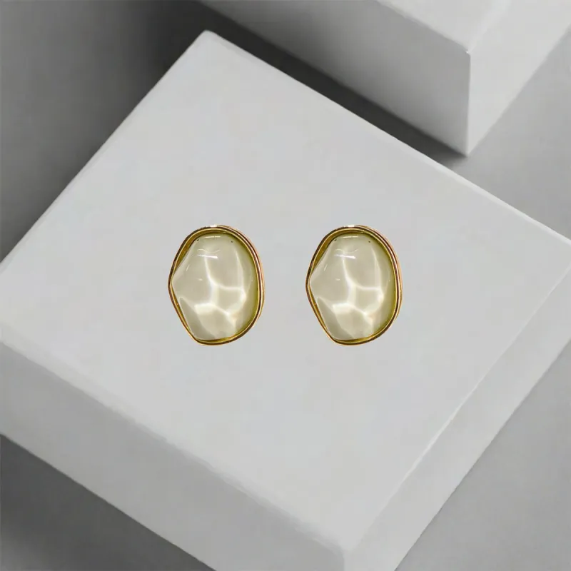 QIANFANGDAHUANGYE Alloy Stud Earrings Women's-5