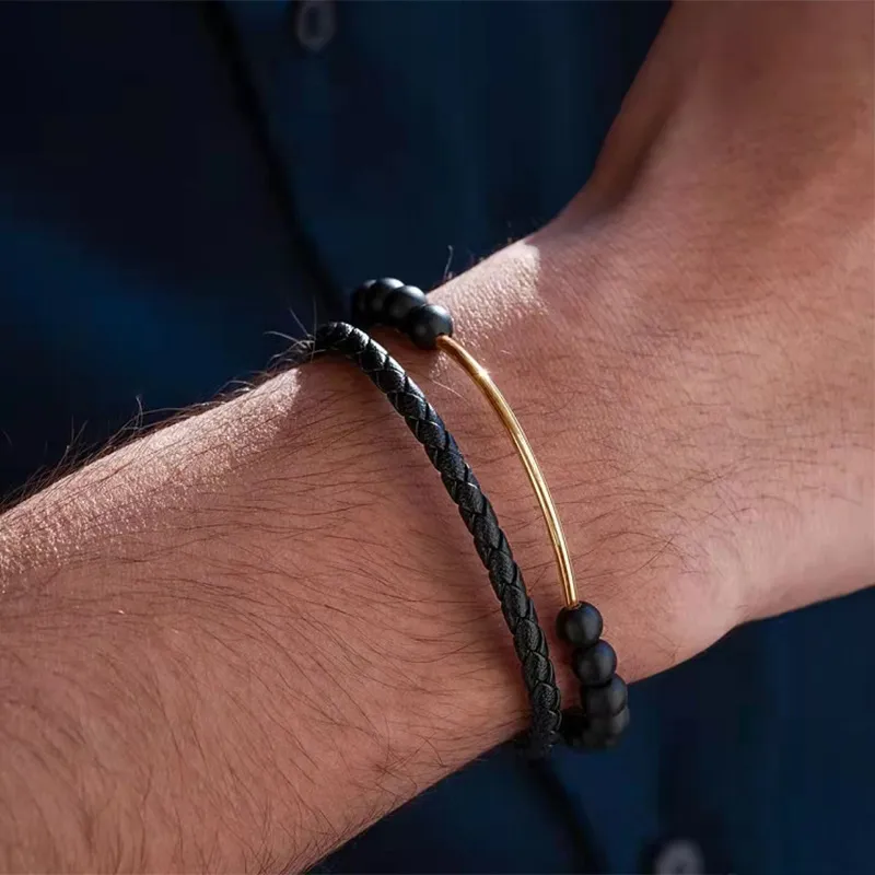 QIANFANGDAHUANGYE Resin Bracelets Men's-1