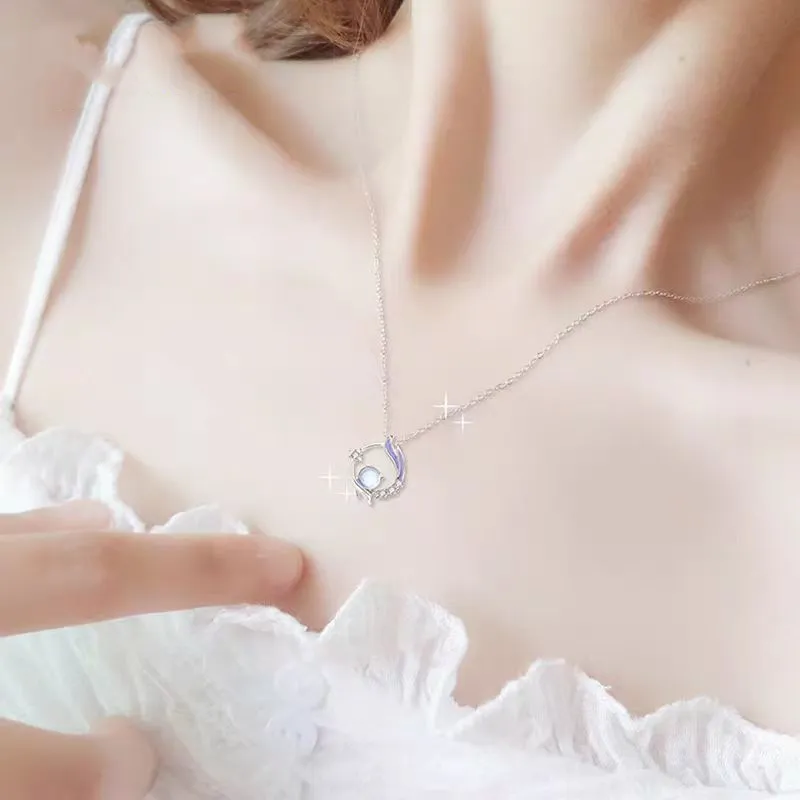 QIANFANGDAHUANGYE Titanium Steel Necklaces Women's-2