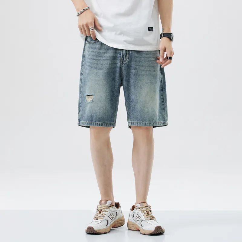 Jeep Shepherd Fashion Sports Collection Denim Shorts Unisex-10