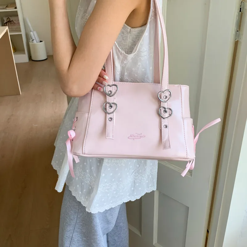 Homeboisportclub PU Backpack Shoulder Bag Unisex Pink/White/Black/Silver/Blue-1