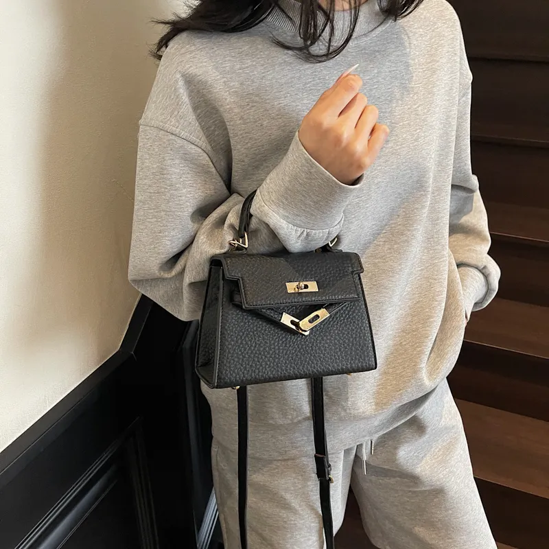 Homeboisportclub PU Handbag Regular Women's Black/White/Coffee-7