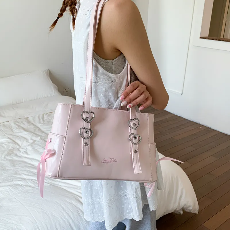 Homeboisportclub PU Backpack Shoulder Bag Unisex Pink/White/Black/Silver/Blue-3