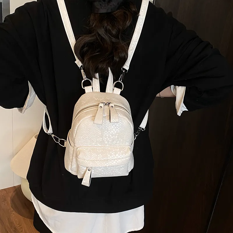 Homeboisportclub PU Backpack Women's Black/White/Purple/Silver-9