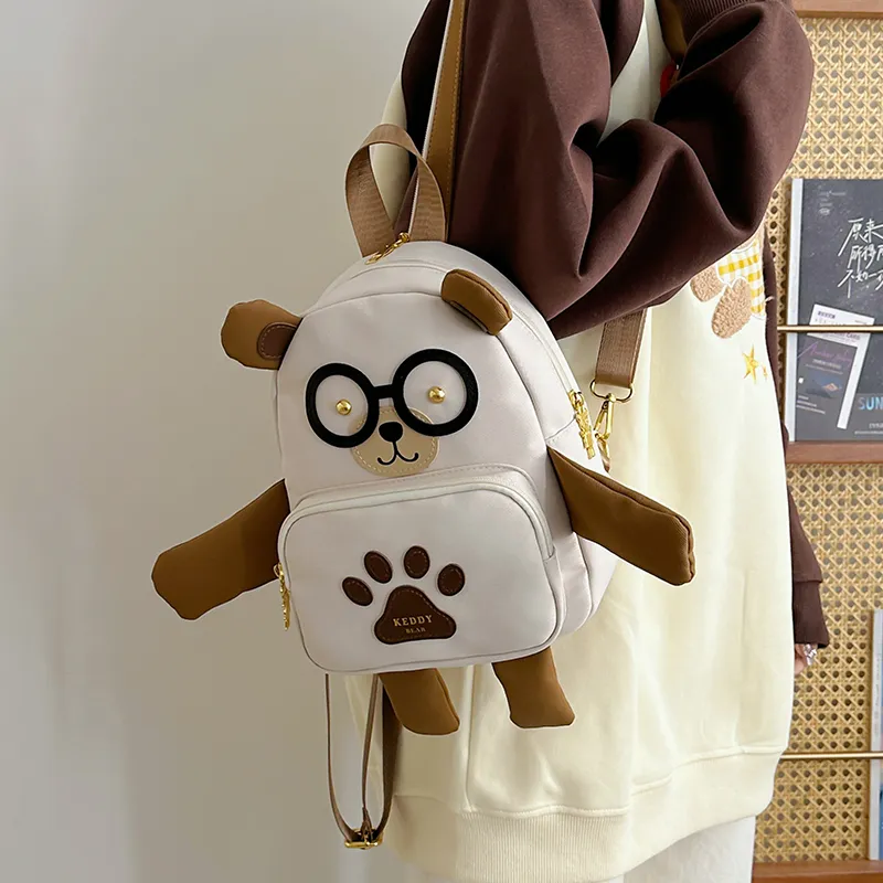 Homeboisportclub Nylon Backpack Unisex Brown/White-4