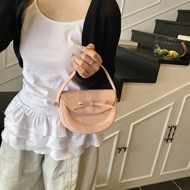 Homeboisportclub PU One Shoulder Handbag Women's Black/Pink/White/Blue-7