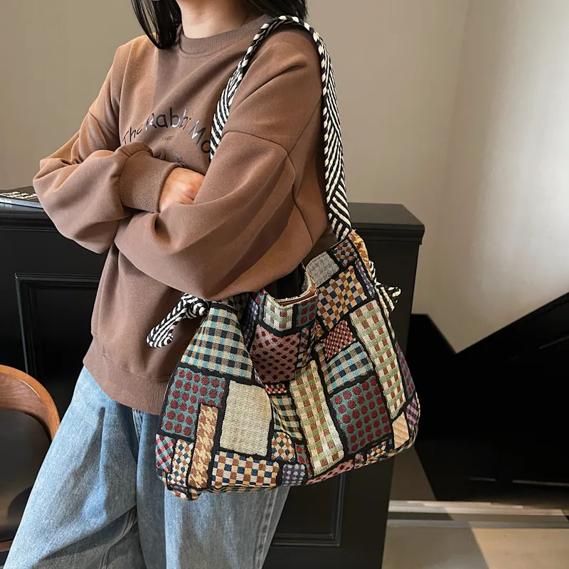 Homeboisportclub Fabric Tote Bag, Shopping Bag, Shoulder Bag Women's Multicolor-14