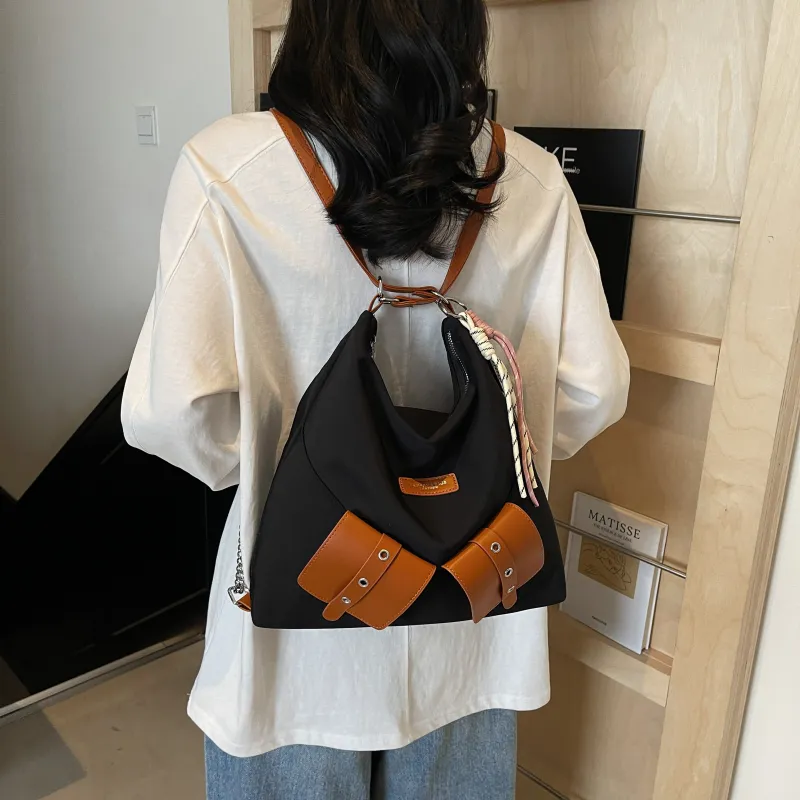 Homeboisportclub Fabric Shoulder Bag Regular Women's Black-5
