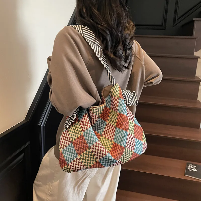 Homeboisportclub Fabric Tote Bag, Shopping Bag, Shoulder Bag Women's Multicolor-8