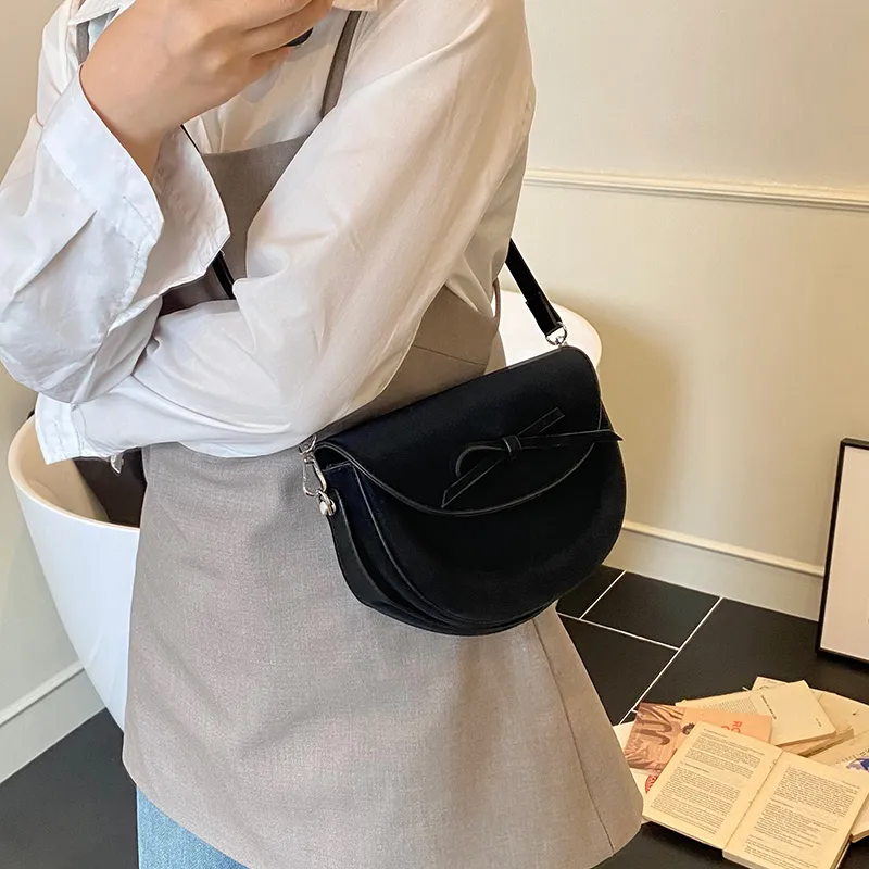 Homeboisportclub PU One Shoulder Handbag Women's Black/Pink/White/Blue-11