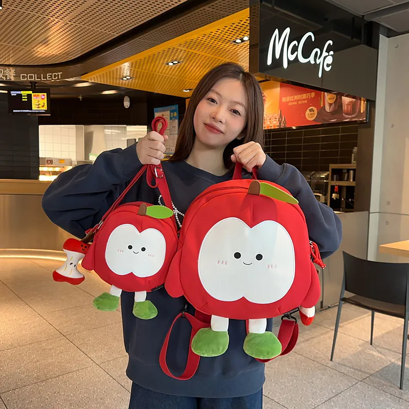 Homeboisportclub Nylon Backpack Women's Red Apple/Green Apple-2