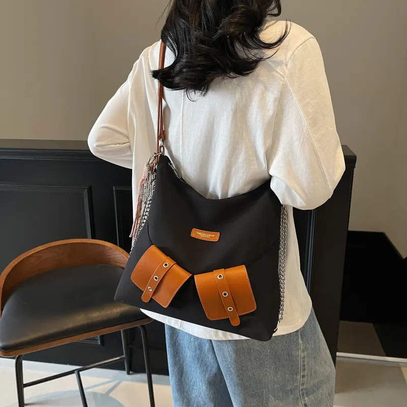 Homeboisportclub Fabric Shoulder Bag Regular Women's Black-3