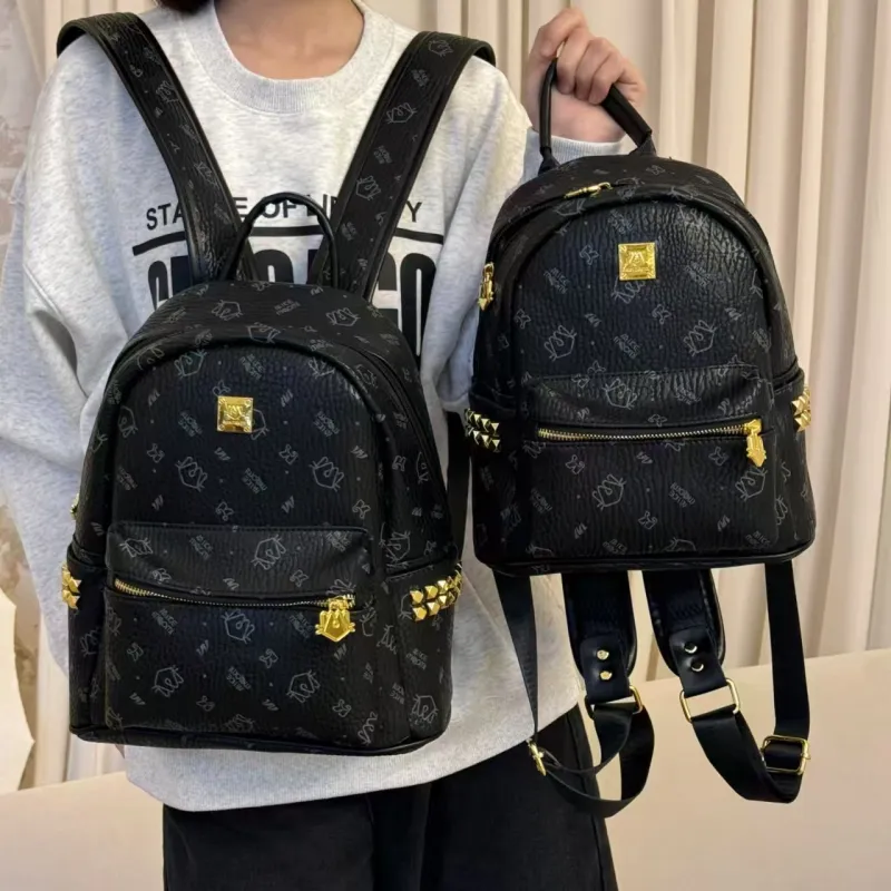 Homeboisportclub PU Backpack Regular Women's Pink/Ecru/Brown/Black-11