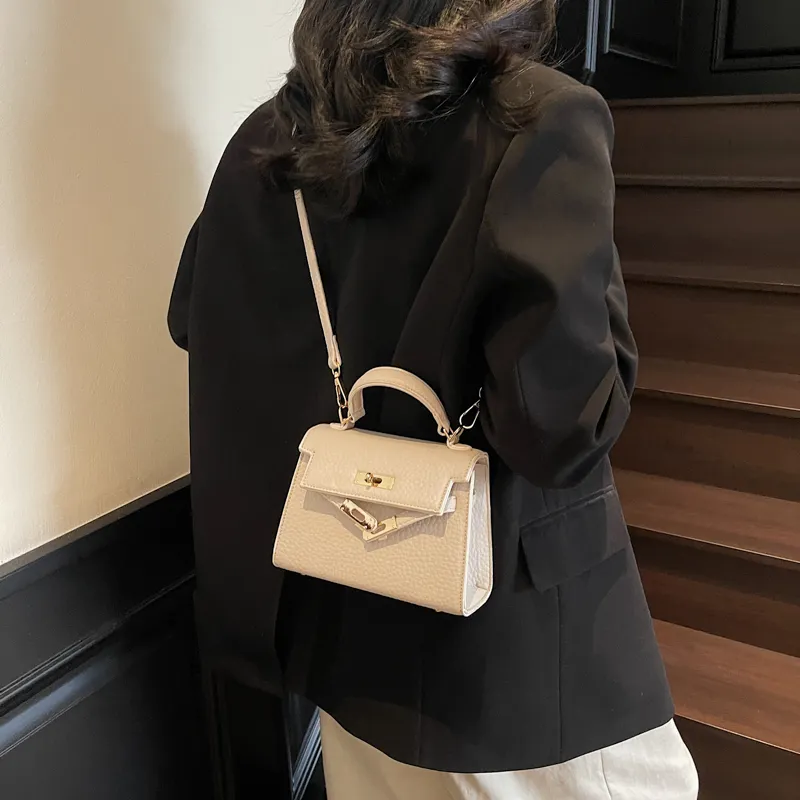 Homeboisportclub PU Handbag Regular Women's Black/White/Coffee-5