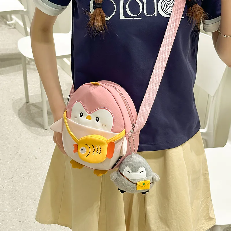 Homeboisportclub Nylon Crossbody Bag Regular Unisex Dark Gray/Pink-9