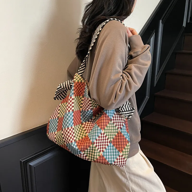 Homeboisportclub Fabric Tote Bag, Shopping Bag, Shoulder Bag Women's Multicolor-10