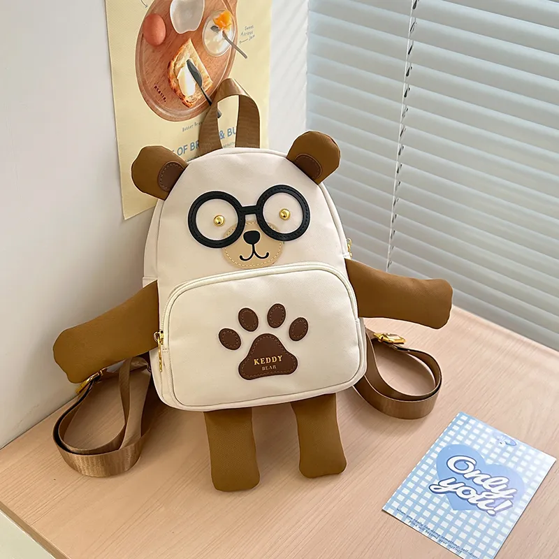 Homeboisportclub Nylon Backpack Unisex Brown/White-1