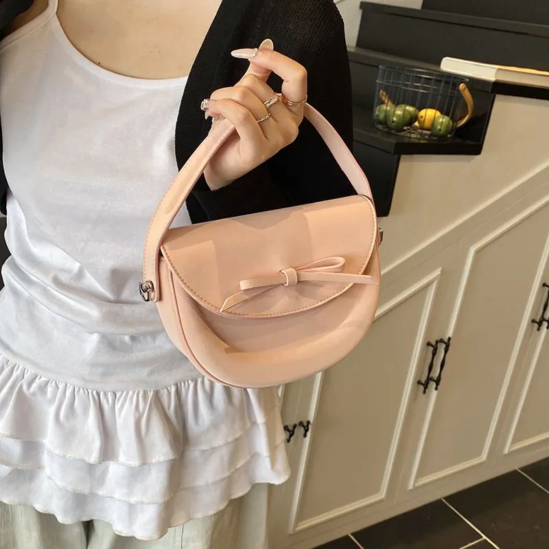 Homeboisportclub PU One Shoulder Handbag Women's Black/Pink/White/Blue-6